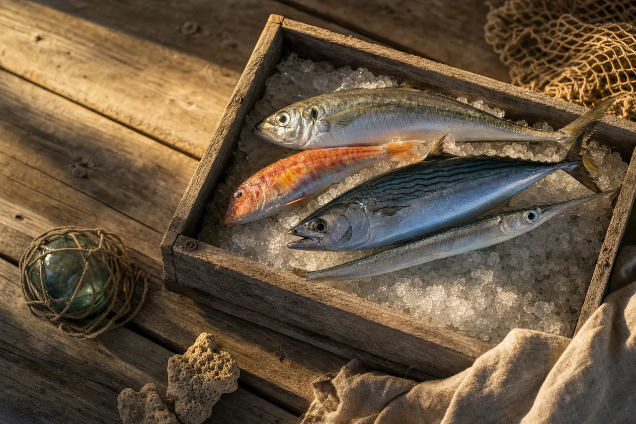 Fresh Black Sea fish prepared for cooking